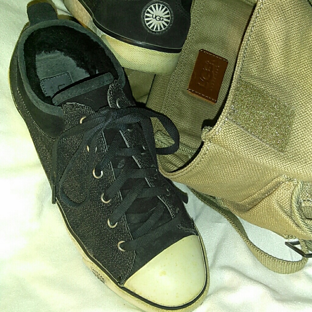 UGG AUSTRALIA SHERPA BLACK SNEAKERS